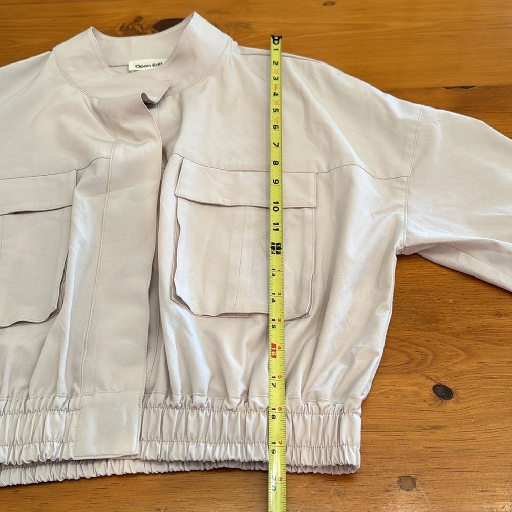 NWT Open Edit Crop Utility Jacket - Picture 9 of 13